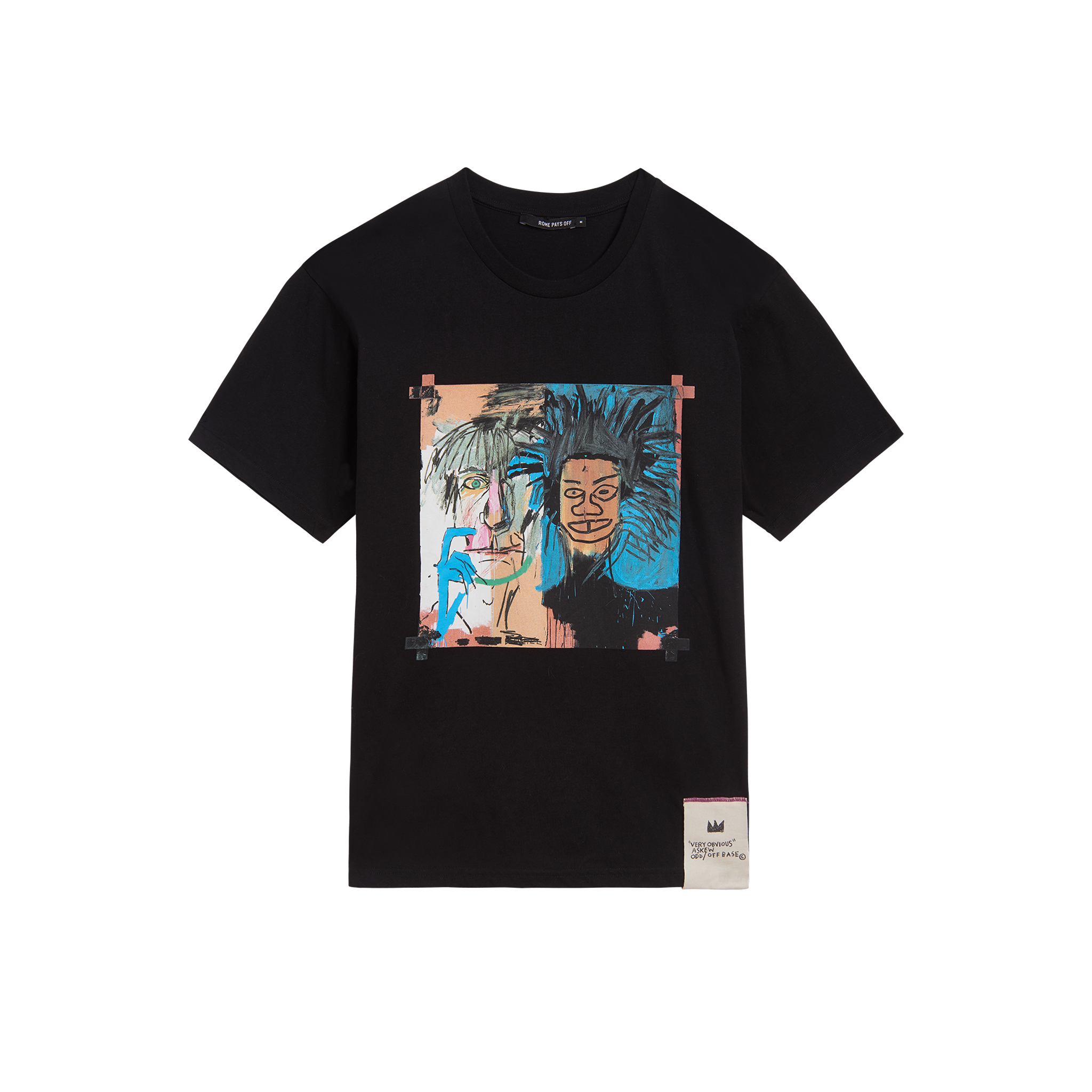 Basquiat “Dos Cabezas” T-Shirt – ROME PAYS OFF