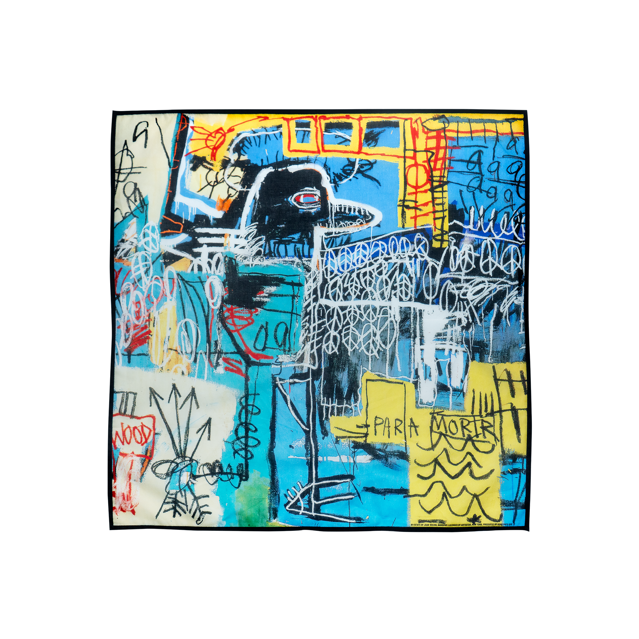 Jean-Michel Basquiat “Bird on Money” Bandana – ROME PAYS OFF