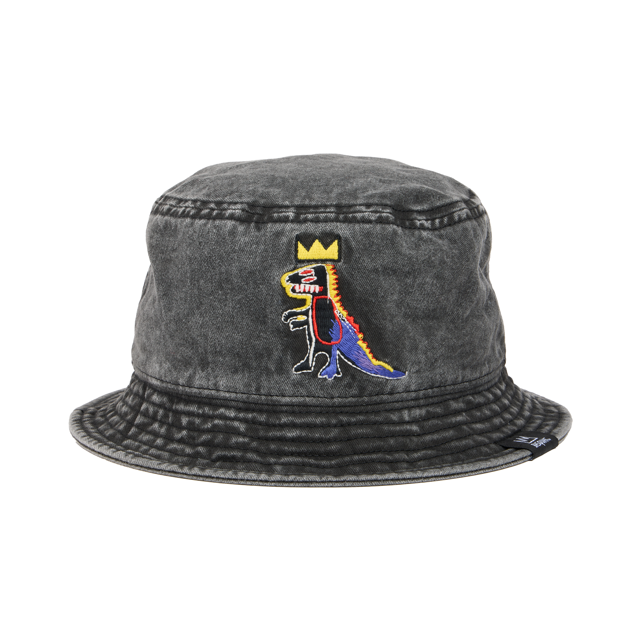 Basquiat “Pez Dispenser” Embroidered Denim Bucket Hat