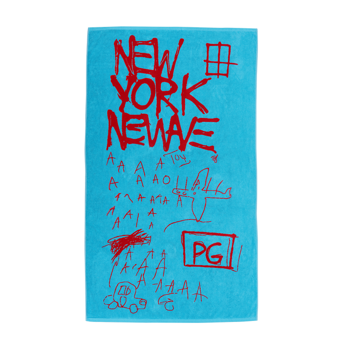 Jean-Michel Basquiat "New Wave" Jacquard Beach Towel