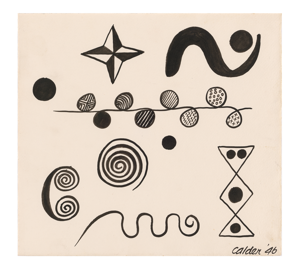 Alexander Calder "Untitled (1946)" Silk Scarf