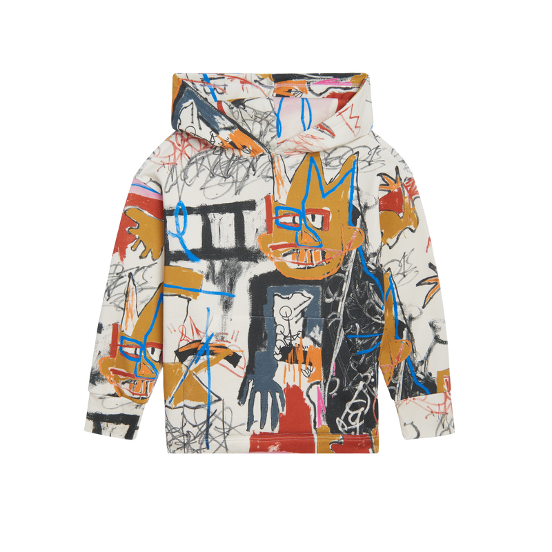 Basquiat hoodie off hot sale white