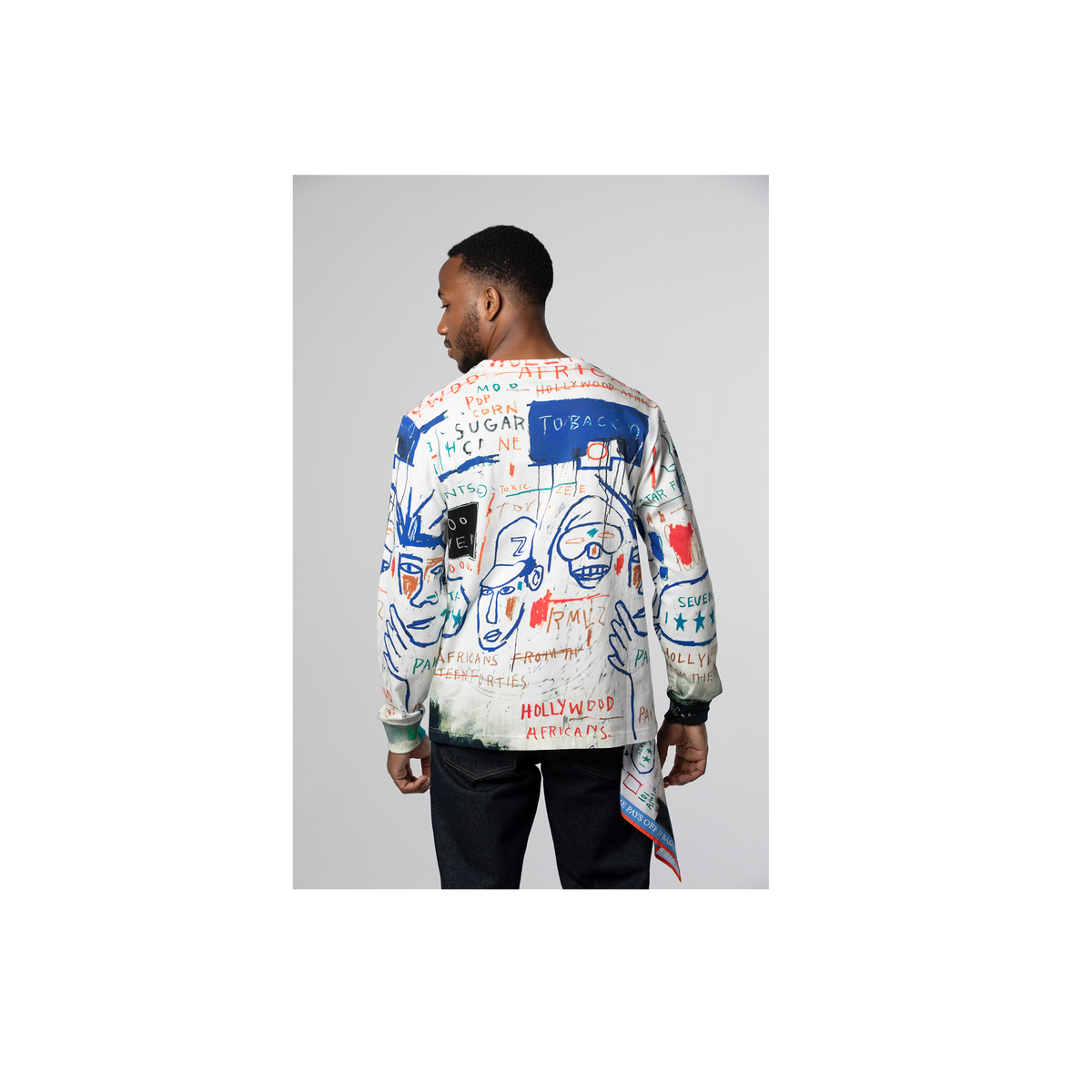 Basquiat "Hollywood Africans" Unisex Long-sleeve T-shirt