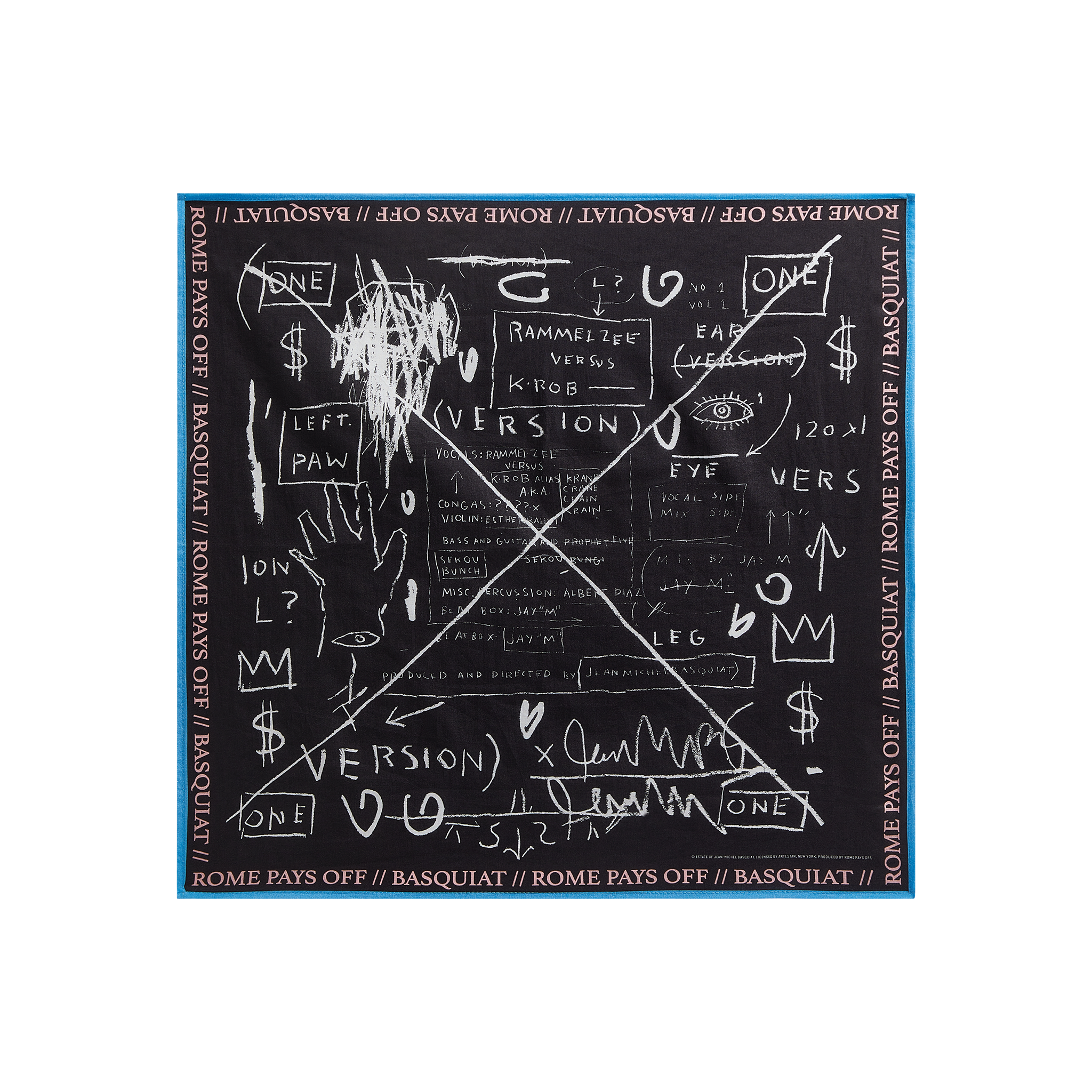 Basquiat "Beat Bop" Bandana