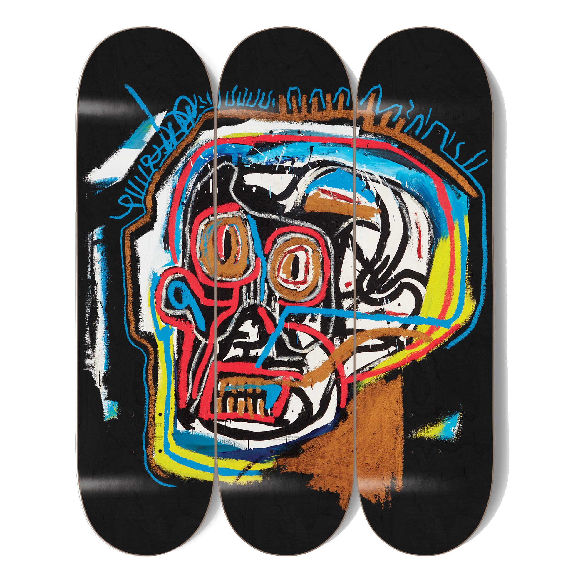 Basquiat "Skull" Skateboard Decks (Set of 3)