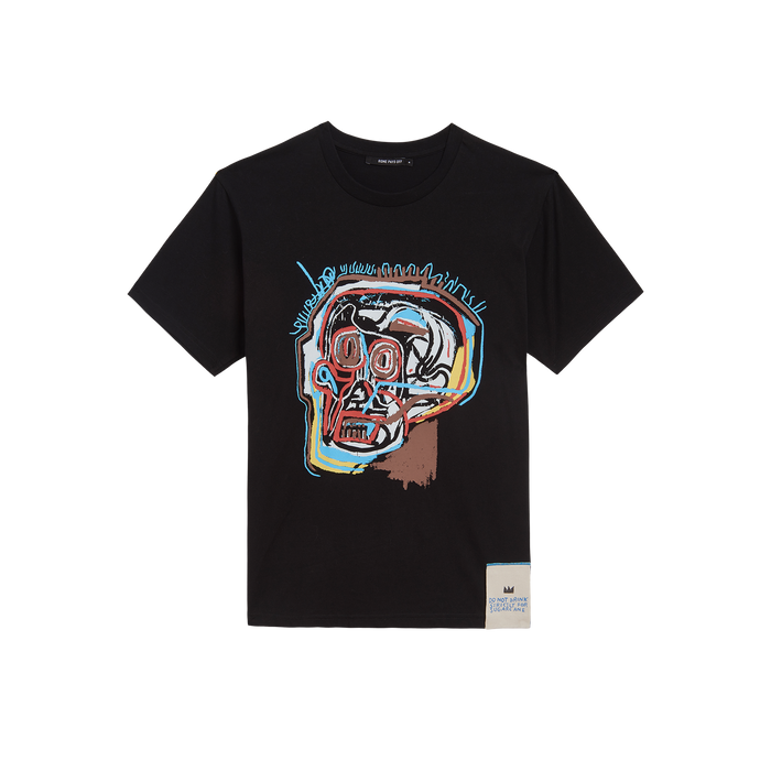 Basquiat "Skull" T-Shirt, Black