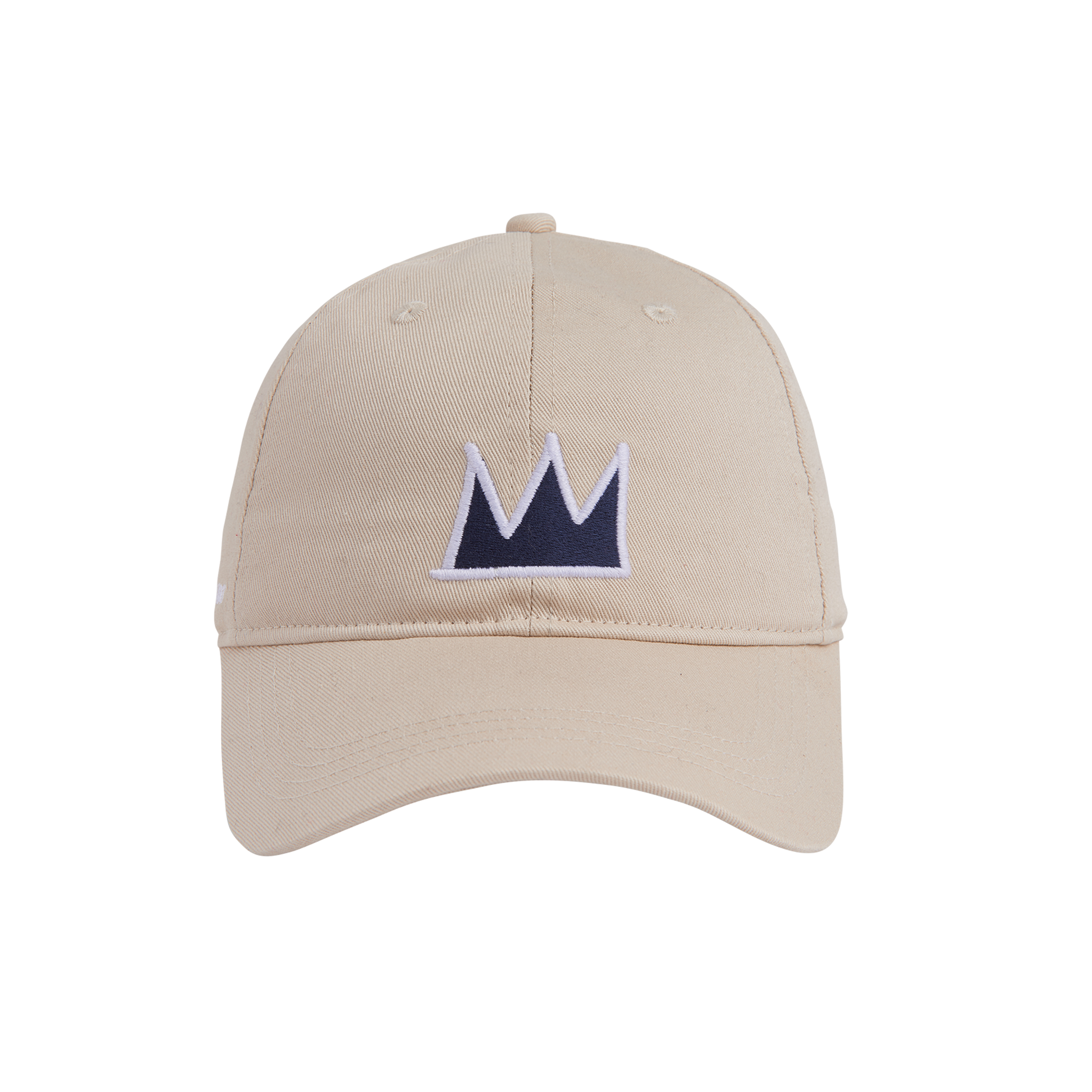 Basquiat Crown Baseball Cap, Off-White (Stone)