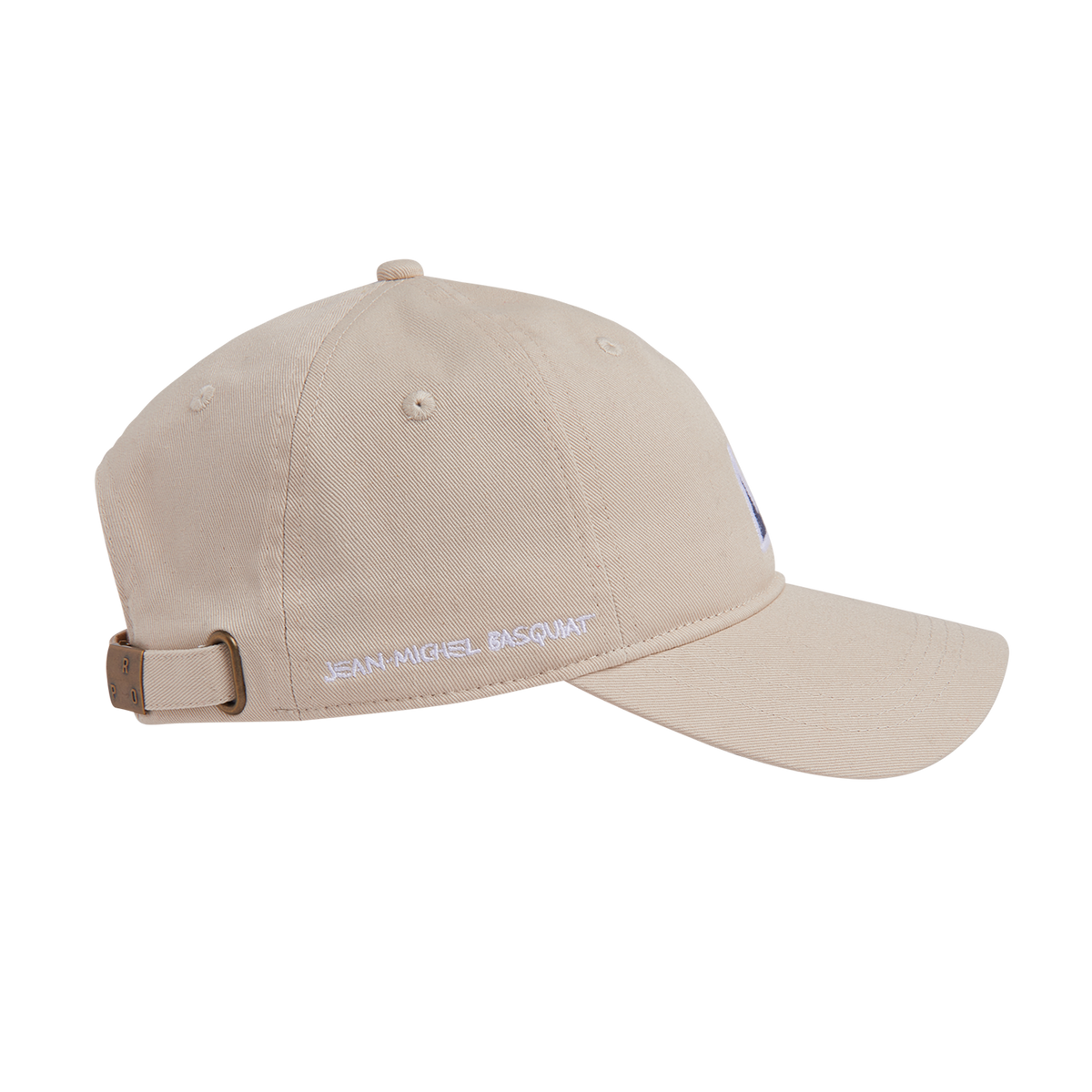 Basquiat Crown Baseball Cap, Off-White (Stone)