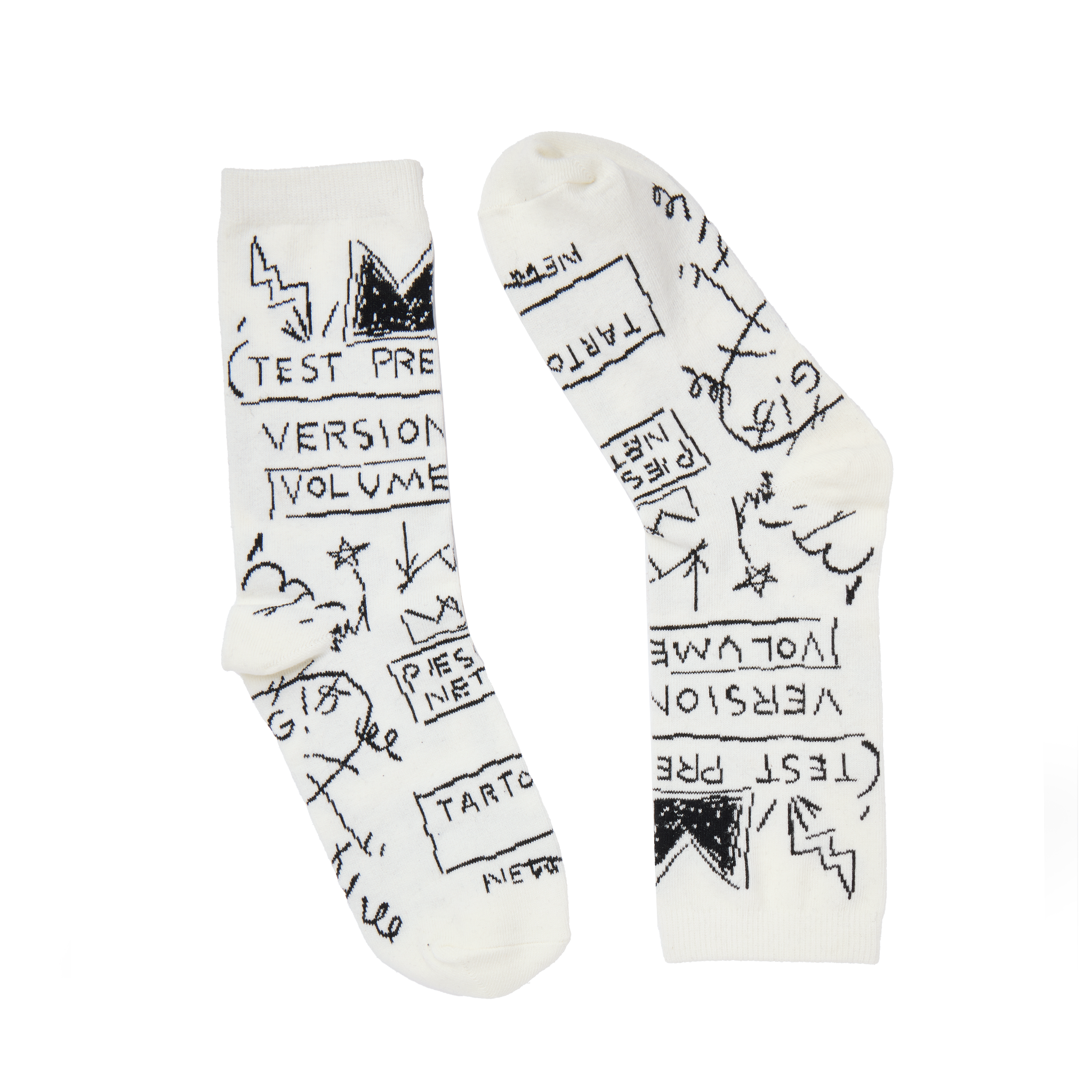 Basquiat “Beat Bop” Knit Socks Box, Set of 2