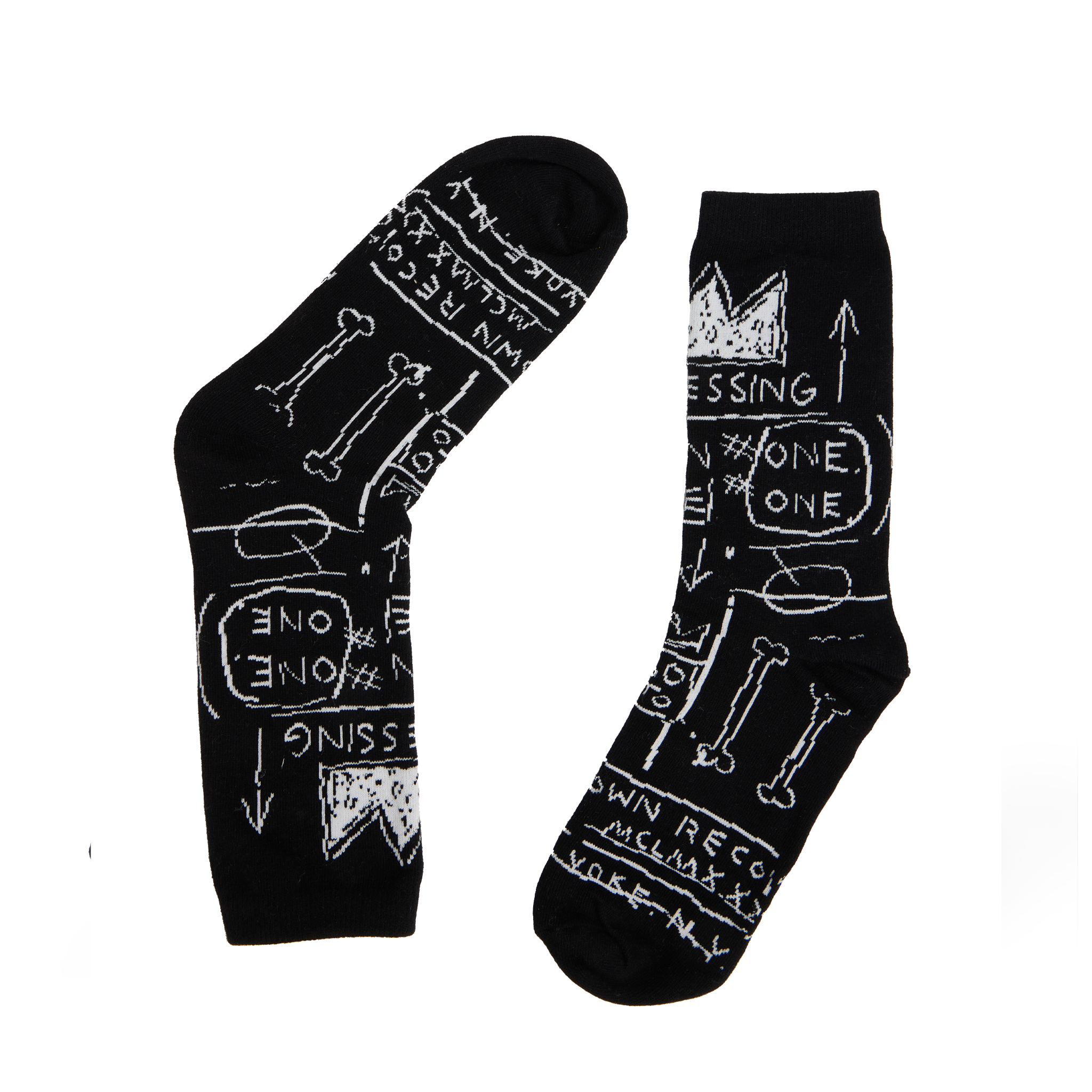 Basquiat “Beat Bop” Knit Socks Box, Set of 2