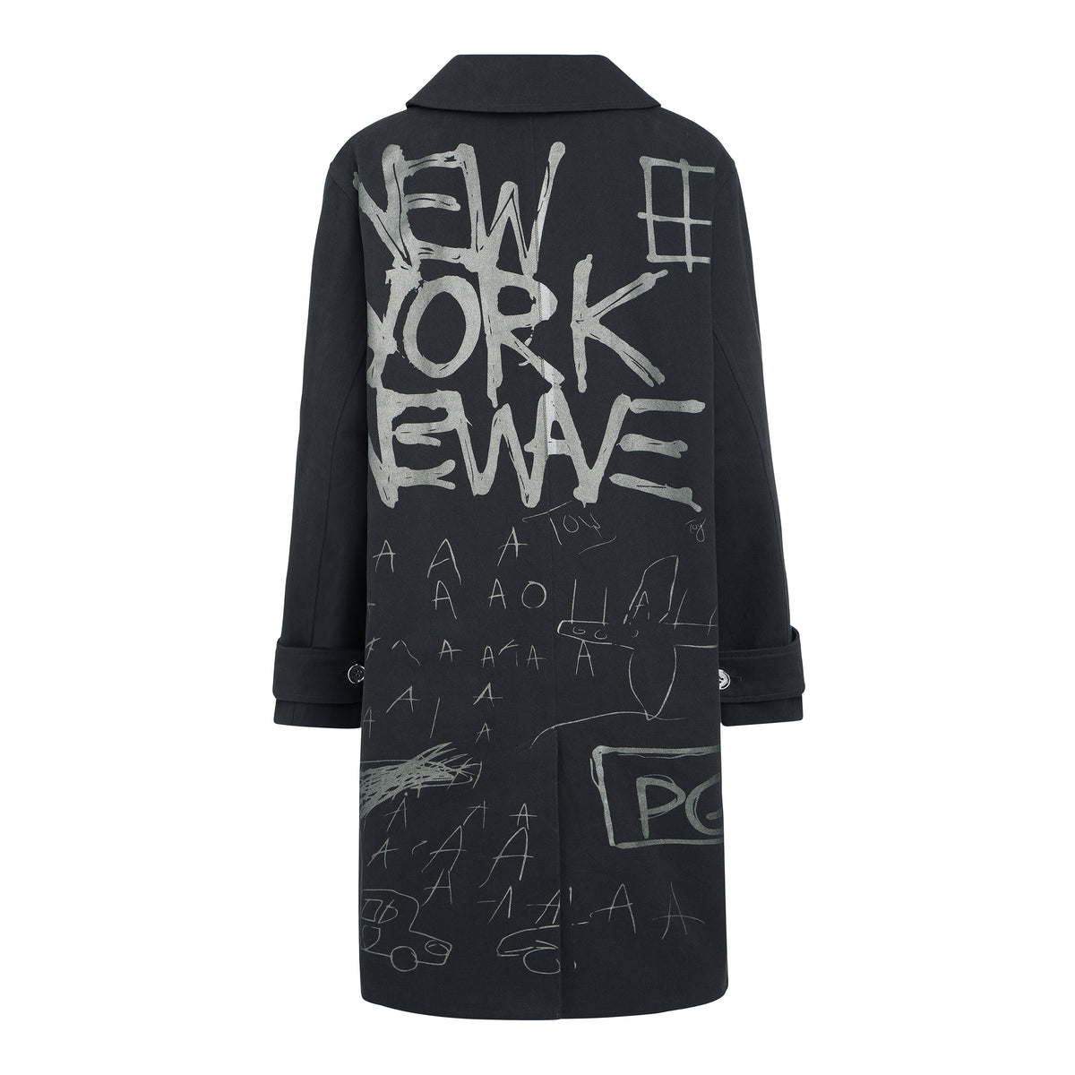 Jean-Michel Basquiat "New York New Wave" Trench Coat