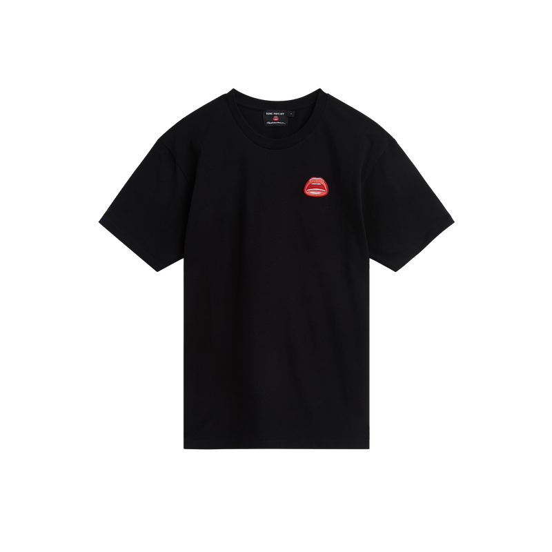 Tom Wesselmann "Mouth" Icon Patch T-Shirt (Unisex) - Black