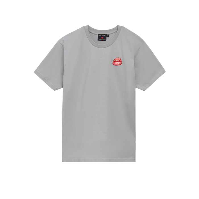 Tom Wesselmann "Mouth" Icon Patch T-Shirt (Unisex) - Gray