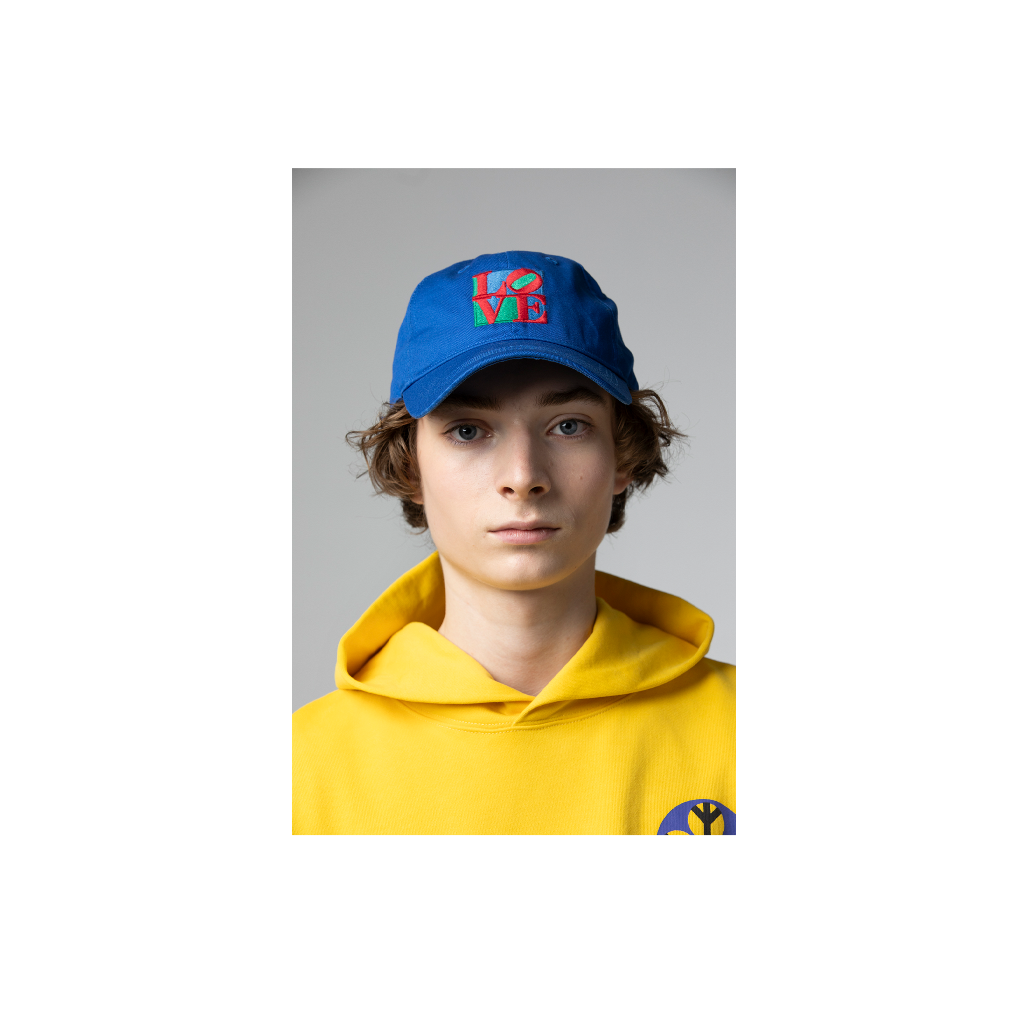 Robert Indiana “Love” Patch Dad Cap, Blue