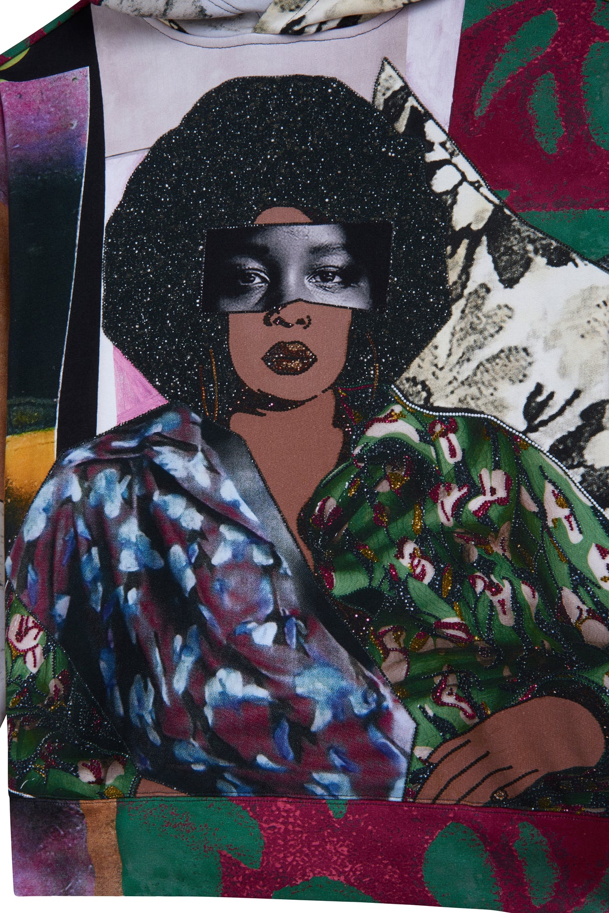 Mickalene Thomas "Afro Goddess" All-Over Print Hoodie