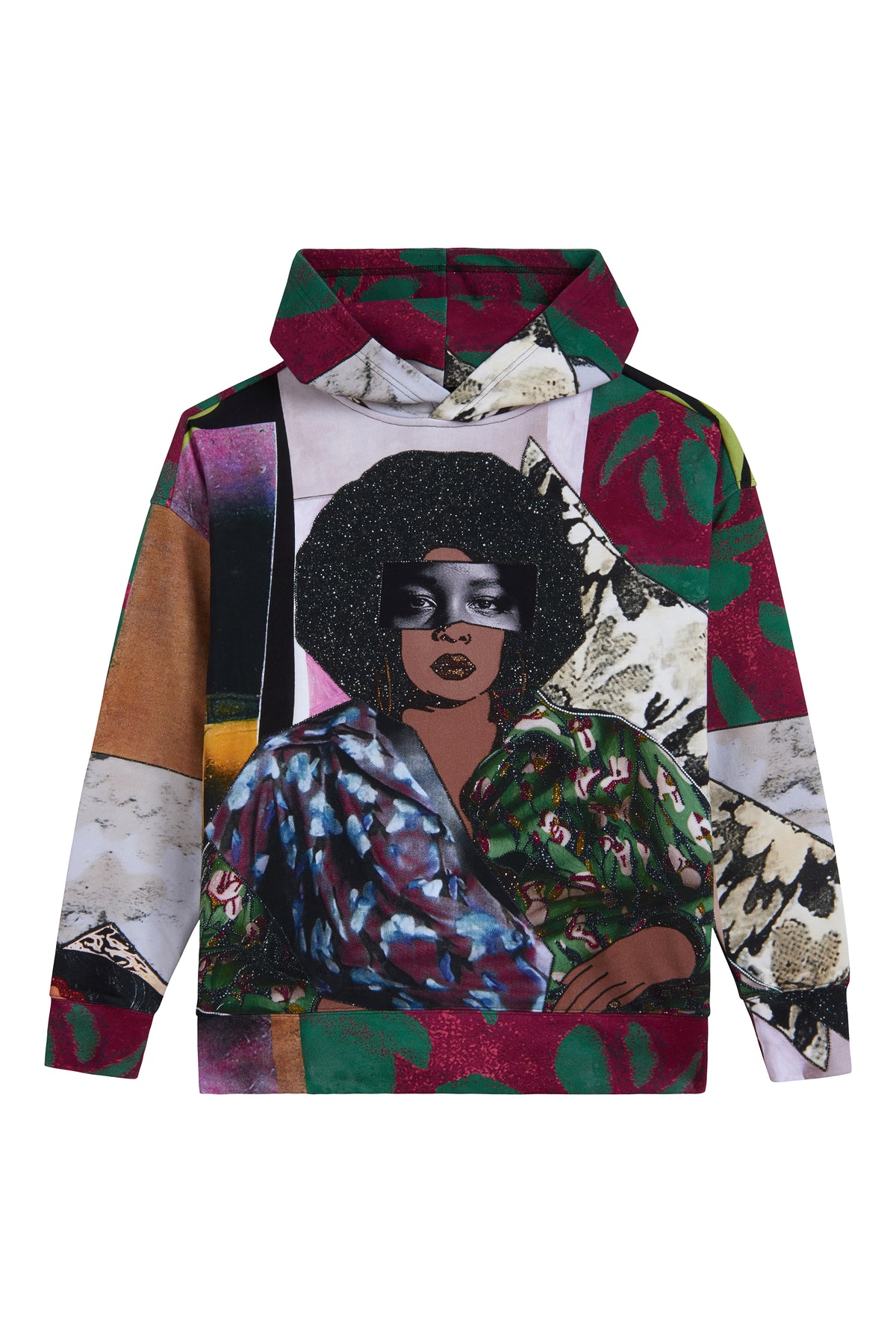 Mickalene Thomas "Afro Goddess" All-Over Print Hoodie