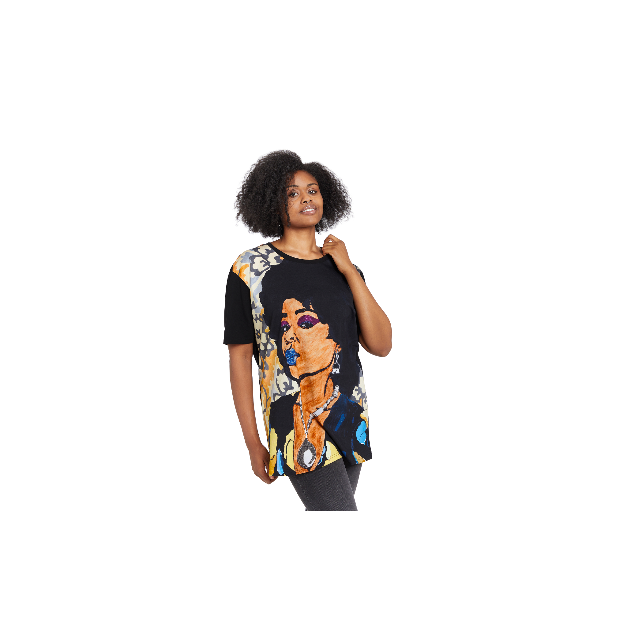 Mickalene Thomas “Din, une très belle négresse #1” Unisex T-shirt