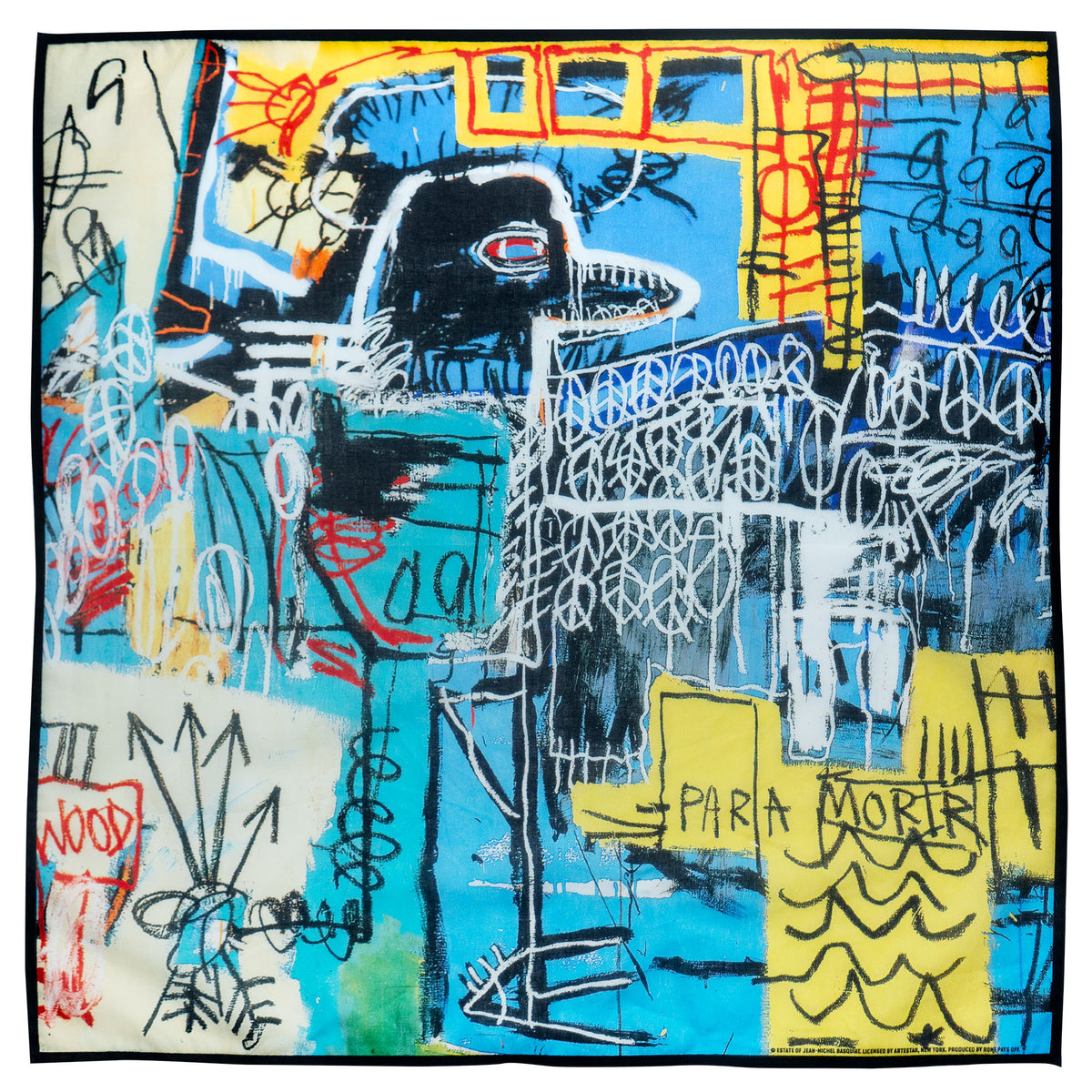 Jean-Michel Basquiat "Bird on Money" Bandana