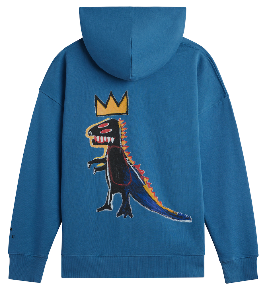 Basquiat "Pez" Hoodie, Blue