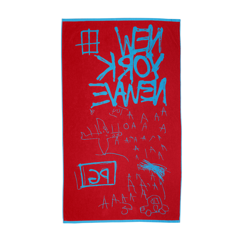 Jean-Michel Basquiat "New Wave" Jacquard Beach Towel