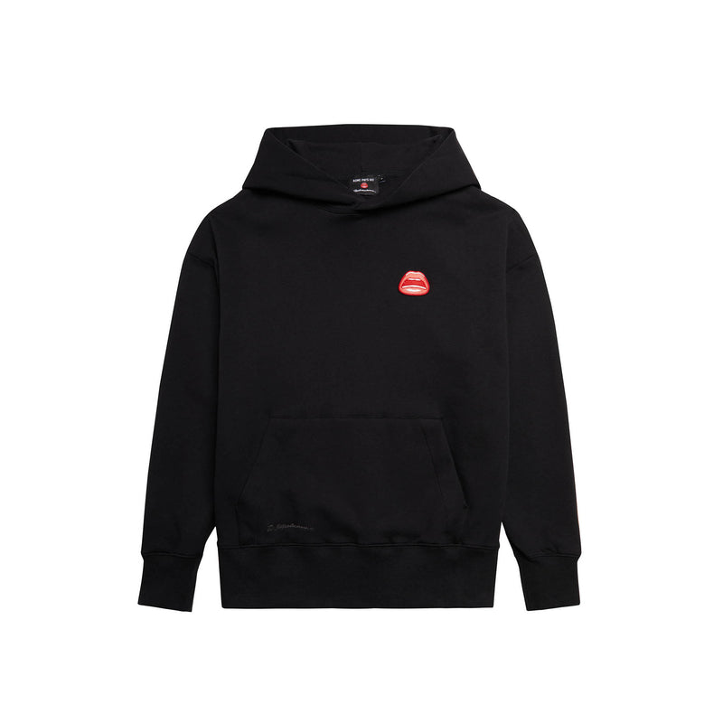 Tom Wesselmann "Mouth" Icon Patch Hoodie, Black (Unisex)
