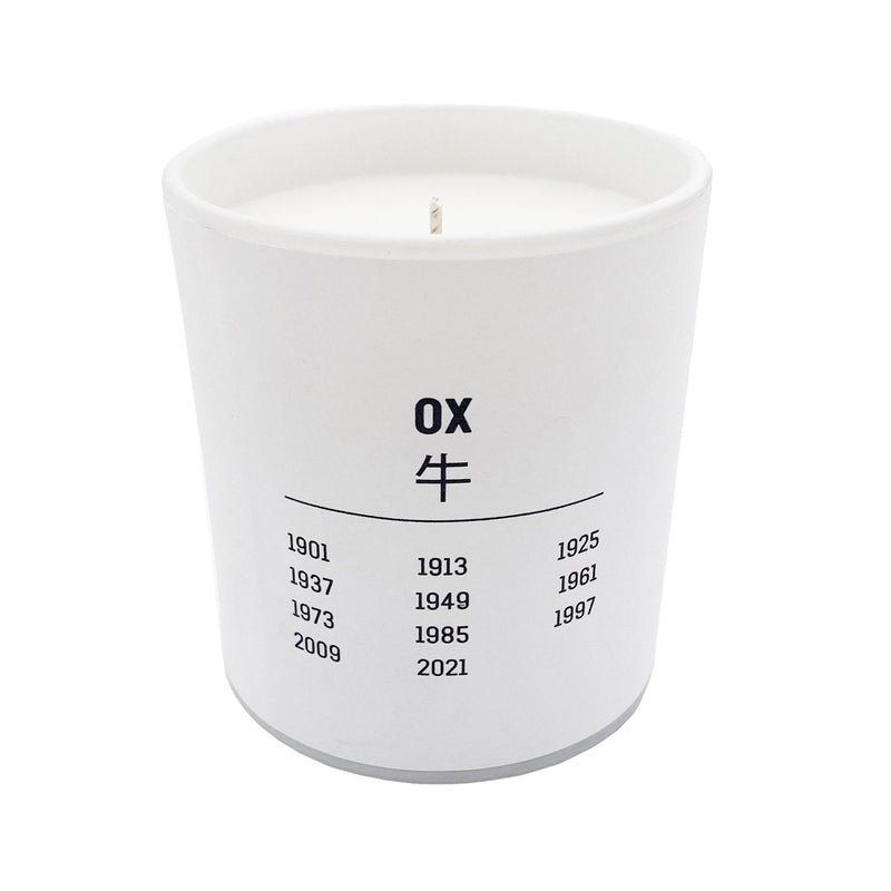 Ai Weiwei Zodiac "Ox" Candle in Santalum (White Edition)