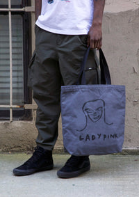 Basquiat "Lady Pink" Large Canvas Tote Bag